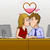 Тайна целувка в офиса