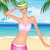 Модната дама на плажа
